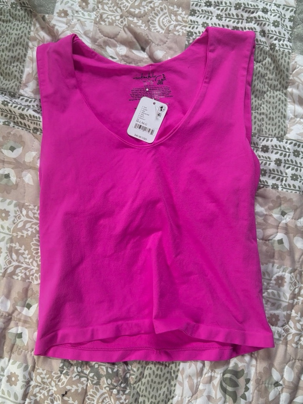Free People Bright Pink Tank Top